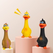 3pcs Latex Screaming Chicken Toys Eco Friendly TPR Pet Squeaky Dog Interactive