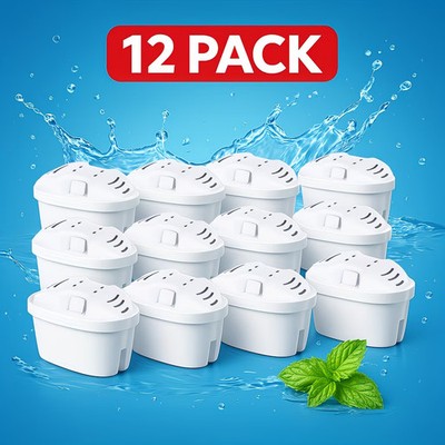 6-12pack of replacement cartridges for Brita Maxtra water filter jugs
