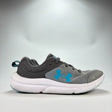 Under Armour Assert 10 Gray Blue Running Shoes Sneaker 3026182-107 Youth Size 6Y