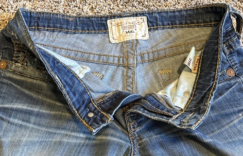 Big Star Miki Jeans Womens 29R Bootcut Low Rise Blue Denim Distressed - Picture 5 of 15