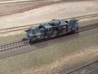 CUSTOM MADE WWII MILITARY ARMOURED WAGON WITH CANONS,  SCALE HO