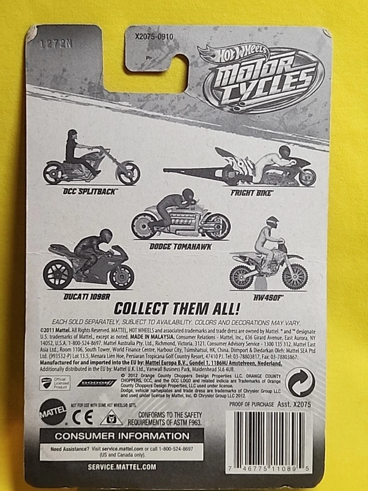 Ducati Hot Wheels Motorcycles Red DUCATI 1098R Removable Rider Diecast NOS 🔥01 - Image 4 of 4