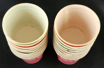 Dixie Cups Box of Jigger Size Paper 18 1-Ounce Pink Blue Green