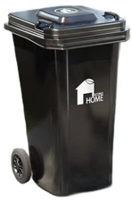 EconoHome Outdoor Garbage Can with Lid for Backyard/Garage 32 gallon