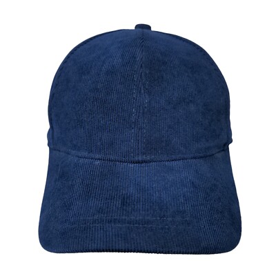 Unbranded Slideback Hat Blue One Size Adjustable Corduroy