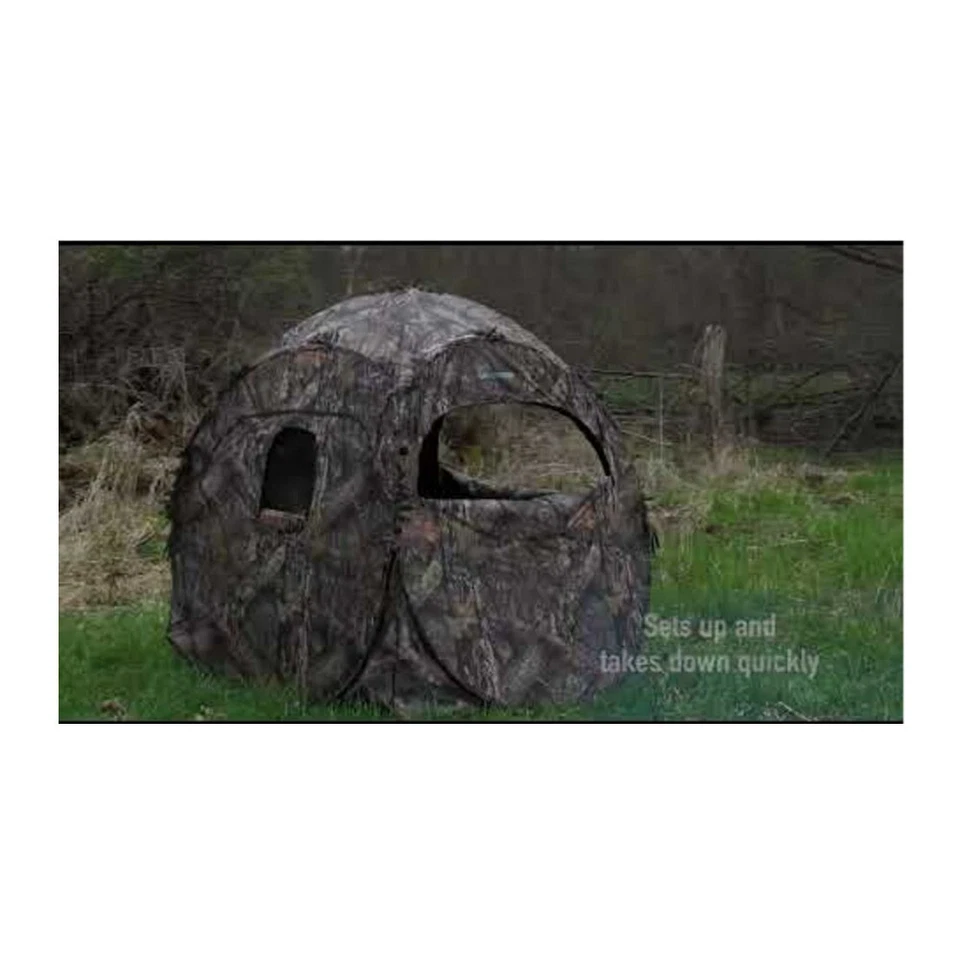 Ameristep Doghouse Fire Retardant 3D Edge ReLeaf Ground Blind Hunting - Image 4 of 4