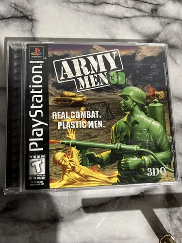 Army Men 3D (Sony PlayStation 1, 1999) BLACK LABEL, COMPLETE