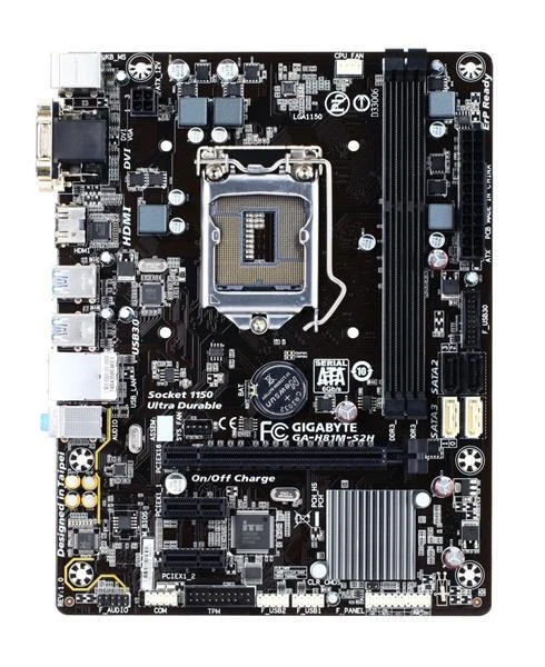 Gigabyte GA-H81M-S2H Rev.1.0 Intel H81 Mainboard Micro ATX Sockel 1150 #41922
