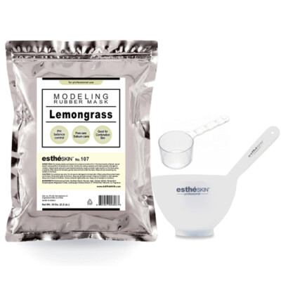 estheSKIN No.107 Lemongrass Modeling Mask Powder with 3pcs Mixing Bowl Set