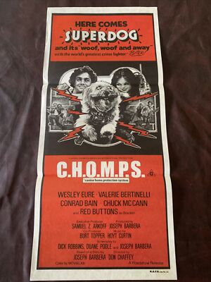 ORIGINAL GENUINE MOVIE POSTER DAY BILL CHOMPS SUPER DOG CINEMA