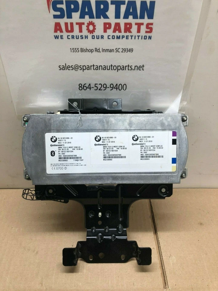 BMW 750LI F02 2011 unidad de control telemático Bluetooth, parte # 84109231090, OEM Foto 2 de 4