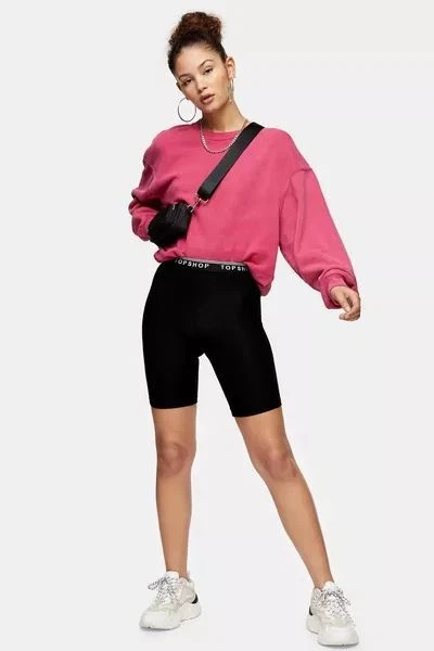 TOPSHOP Cycling Shorts in Black Colour T5
