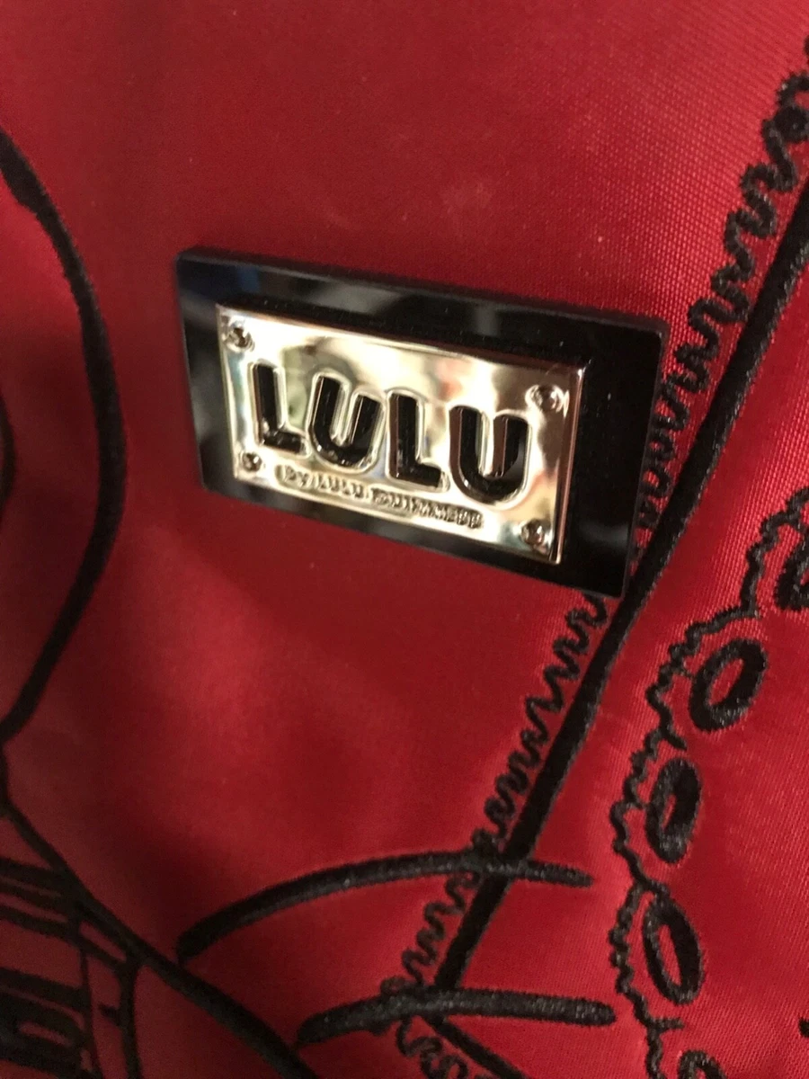 LULU GUINNESS LOVE LULU LONDON RED SHOULDER BAG NYLON AND VINYL eBay