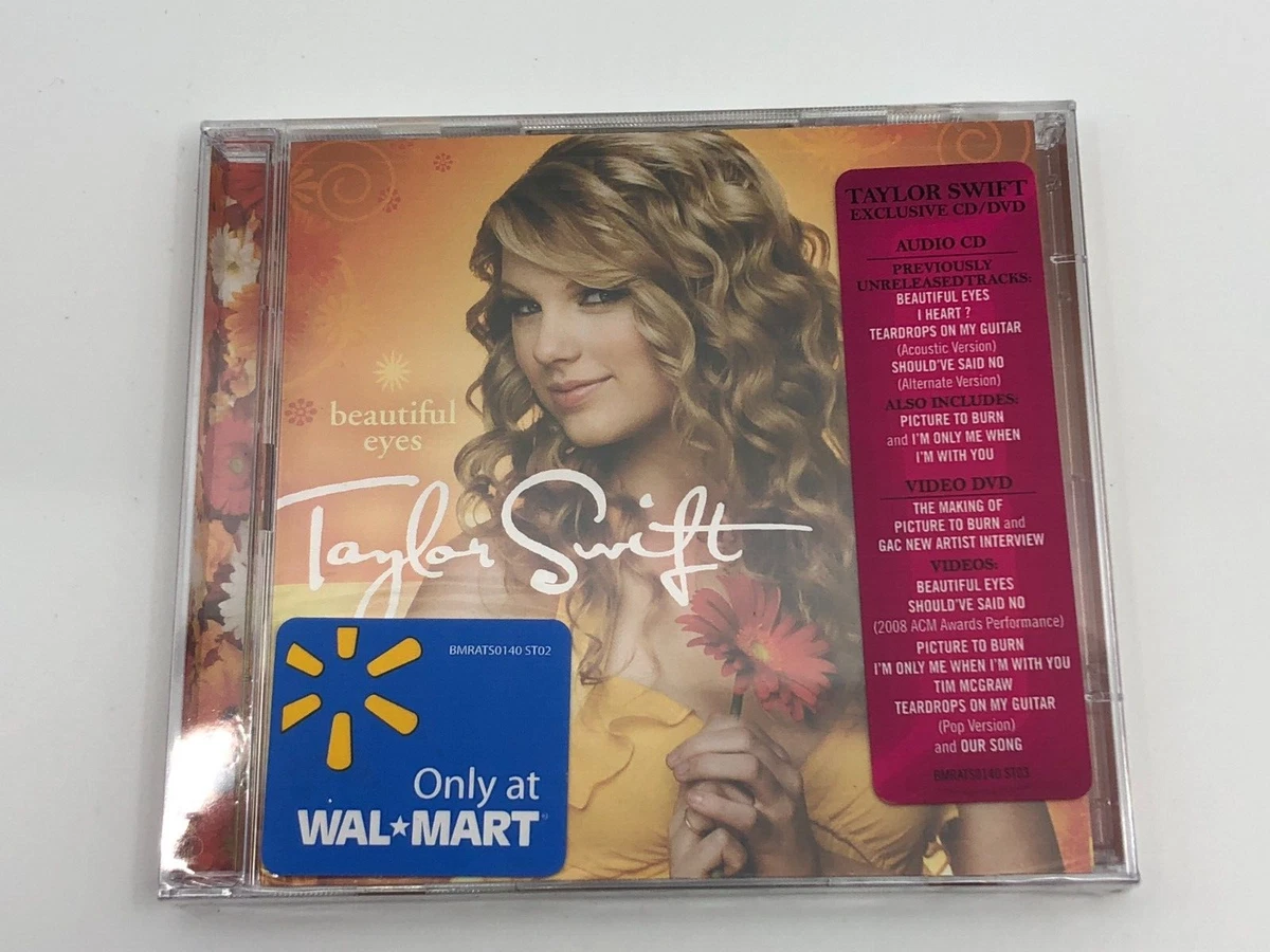 Taylor Swift Beautiful Eyes CD/DVD Wal Mart exclusive New Sealed