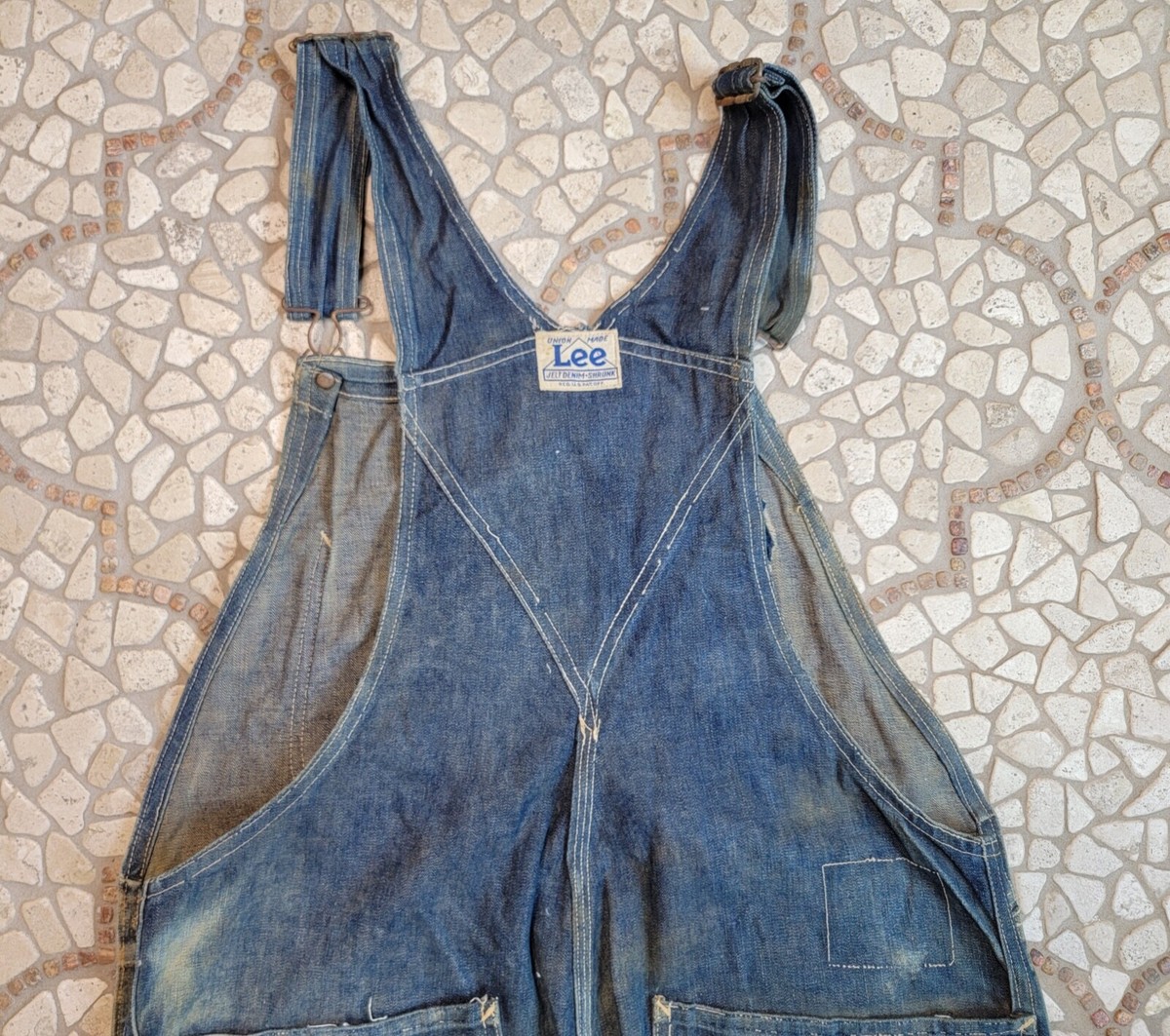 vintage H.D.Lee late late 30's/40's bib Overalls with vintage H.D.Lee late late 30's/40's bib Overalls with