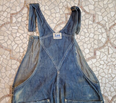 vintage H.D.Lee late late 30's/40's bib Overalls with