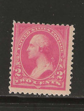 US Scott #248 mint never hinged 2c pink Washington 1894 regular issue og fine