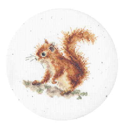Bothy Threads Kreuzstich Set ''Eicheln'', Zählmuster, XHD116P, Diam. 15cm