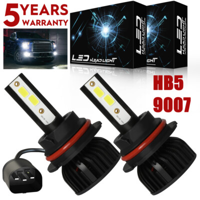 9007 HB5 LED Headlight Hi/Lo Bulbs for Ford F-150 1992-2003 F-250 1992-1999 P4C