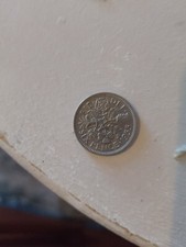 1955 UK Six Pence Coin England Great Britain Queen Elizabeth II