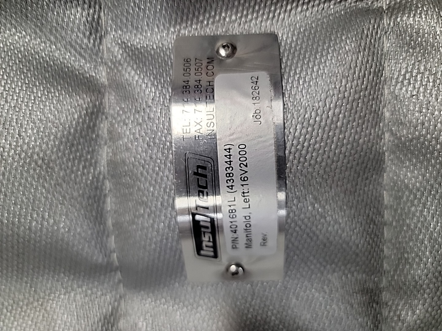 Exhaust Heat Shield Blanket Heat Insulation Insultech 16V2000 401681L