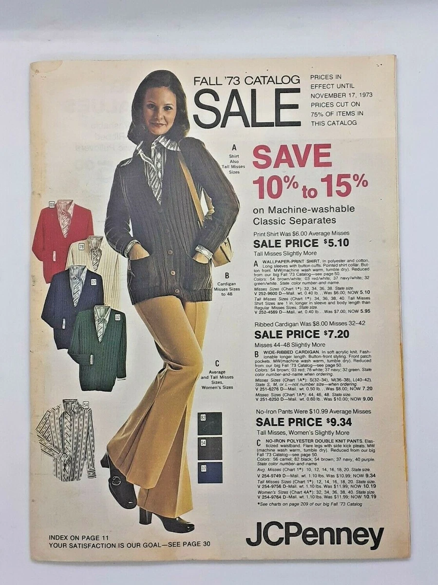 Vintage 1973 JCPENNEY Catalog Fall Sale Department Store Clothing