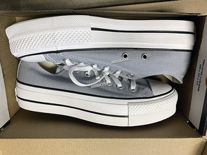 gray platform converse