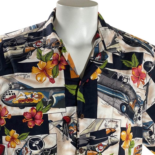 Vintage Tommy Bahama Tapa Stampa Camicia Hawaiana Uomo Grande Made IN