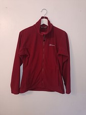 Berghaus Burgundy Full Zip High Neck Long Sleeve Fleece 10