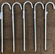 XL Bodenanker Heringe BW Erdanker Anker Zeltanker Zeltheringe,v,m S