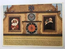 Die Kunstuhr An Der Ehemaligen Ratstrinkstube Rothenburg Germany Postcard