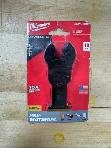 Milwaukee 49-25-1239 2-1/2" Titan verbesserte Multi-Material Klinge 10 Stück Uni. Fit
