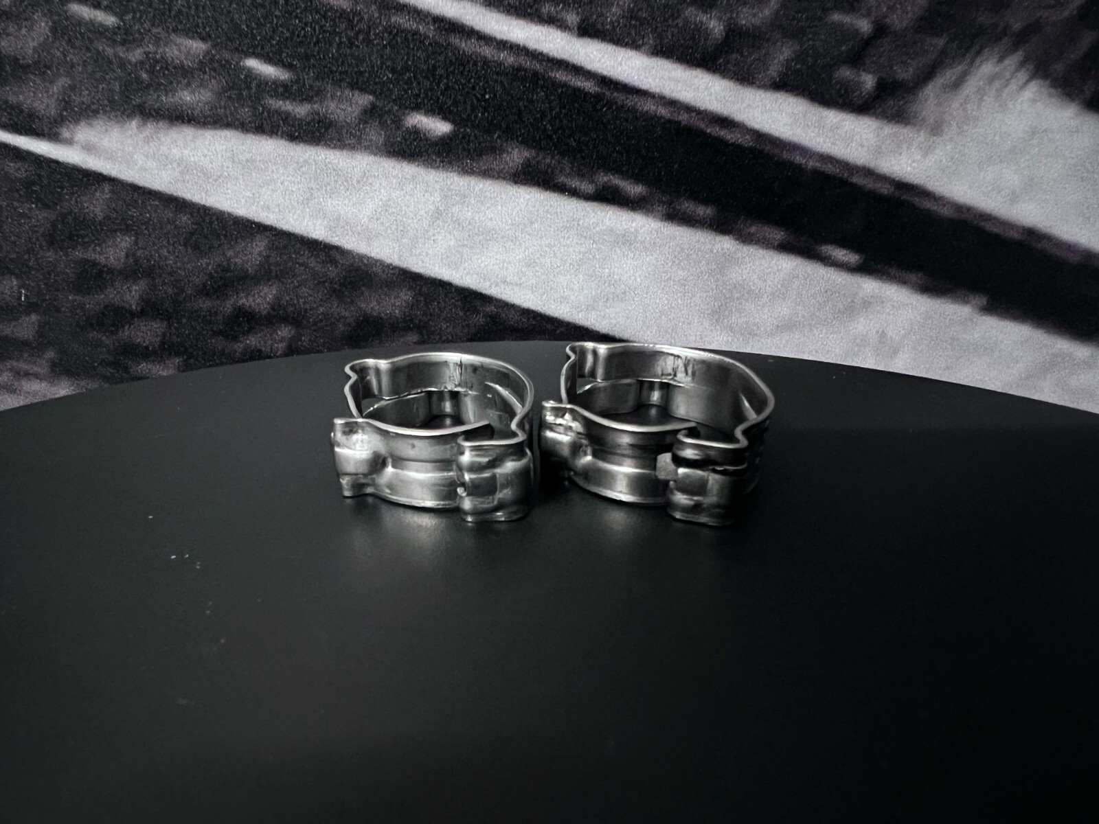 NEW Genuine MercedesBenz Fuel Filter Hose Clamps Binders Set Pair ZFHC