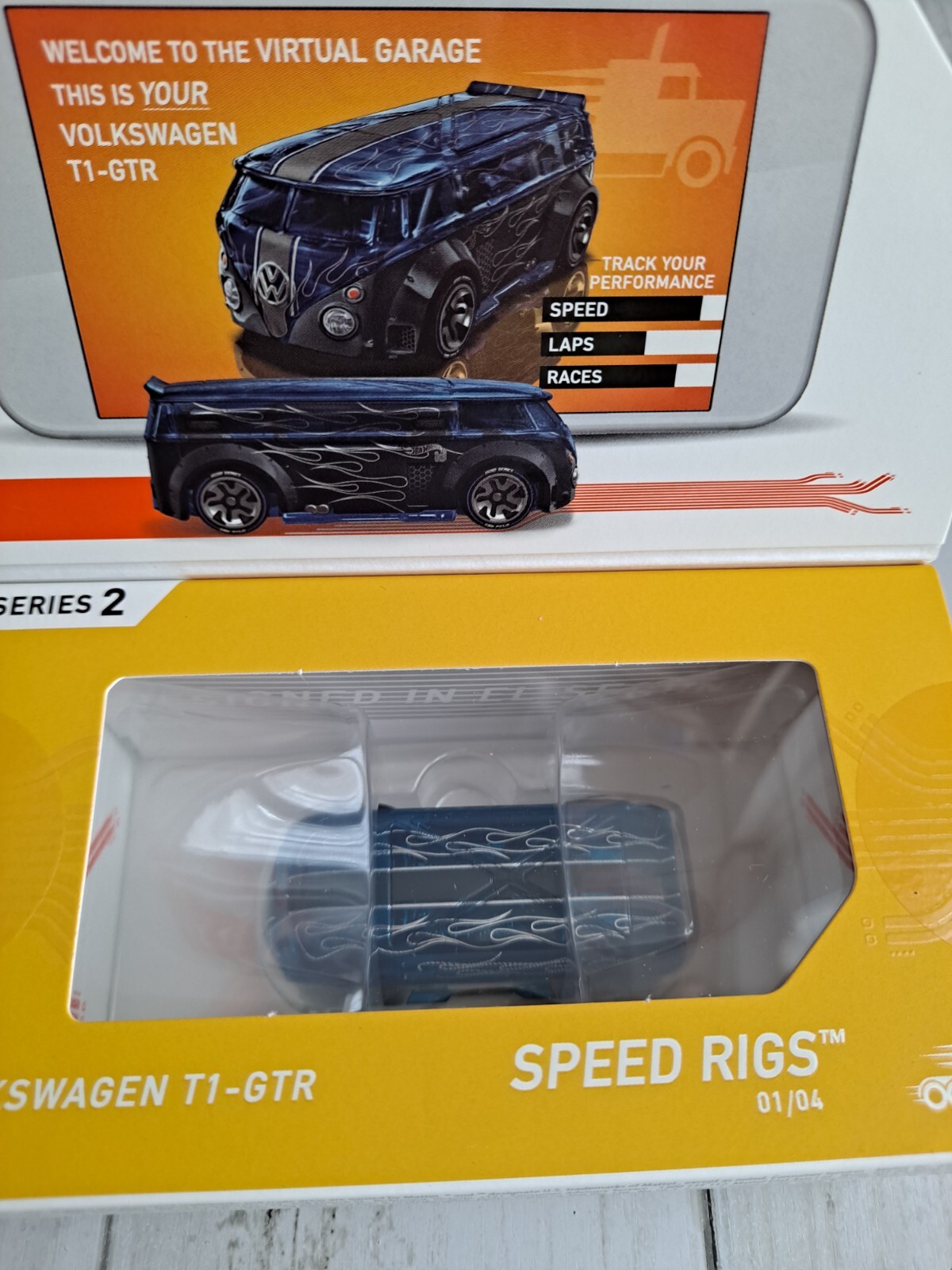 Hot Wheels iD VW T1 GTR Series 2 voiture miniature 1:64 Combi bus van eb1 de course