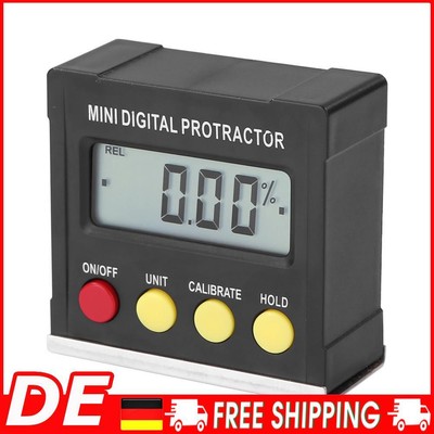 JUNERAIN Mini Digital Protractor Inclinometer Electronic Level Box Magnetic Mete