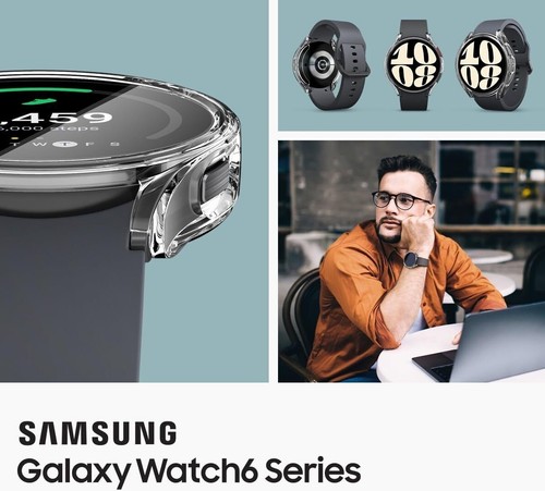 Do Samsung Galaxy Watch 6 40mm 44mm TPU Silikon Screen Protector Case Cover - Wielka Brytania - Zdjęcie 2 z 10