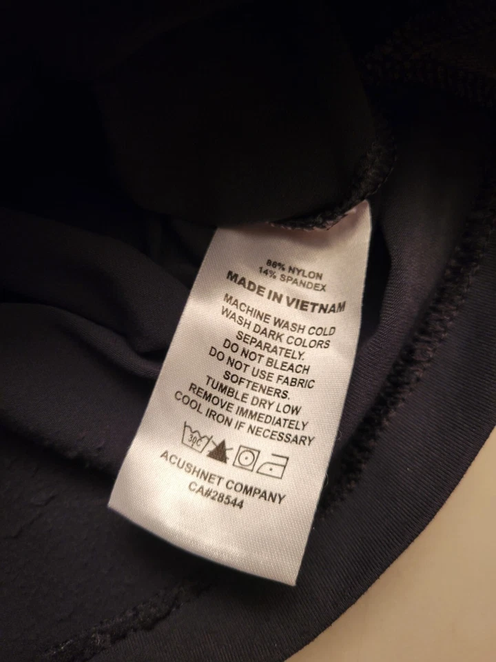 Suéter FJ Foot Joy Footjoy Cuarto 1/4 Cremallera Hombres Grande Negro Golf Tenis Preppy Foto 4 de 4