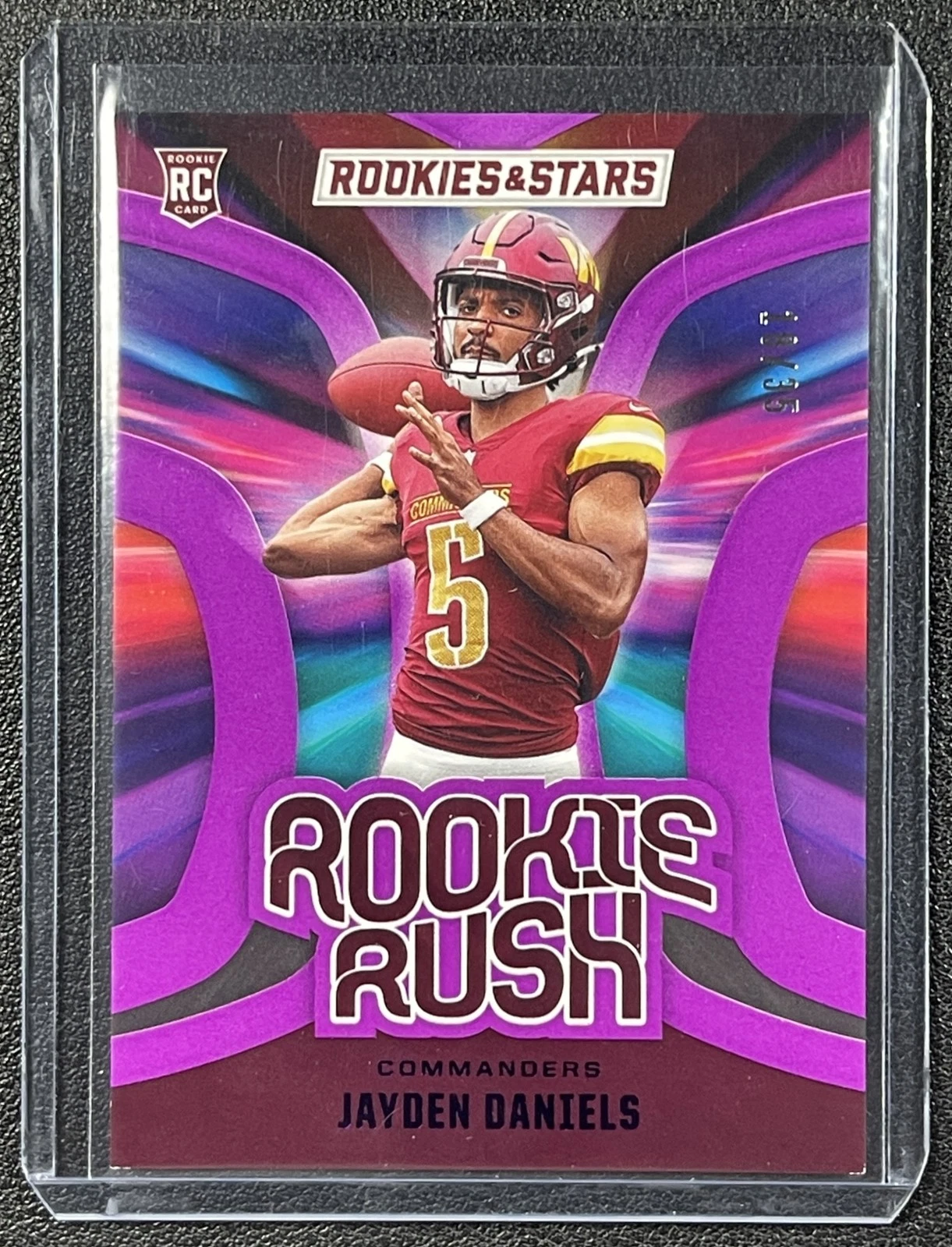 Jayden Daniels Panini Rookies & Stars Rookie Rush #RRJDS Purple