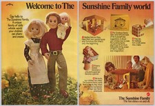 Sunshine Family Mattel Dolls Play House 1975 Vintage Print Ad