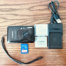 Canon PowerShot SD780 IS Digital Camera ELPH 12.1MP 2 Batteries Charger SD Works