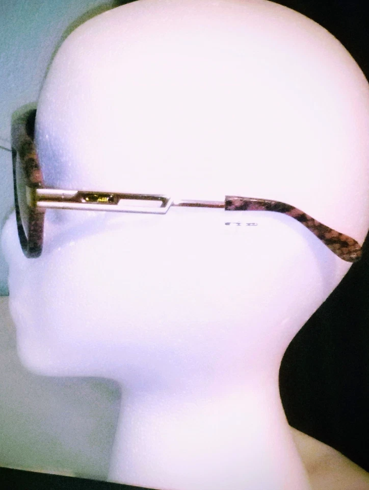 CAZAL 太阳镜棕色蛇皮金色镜框棕色镜片男女通用 — 第 4/4 张图片