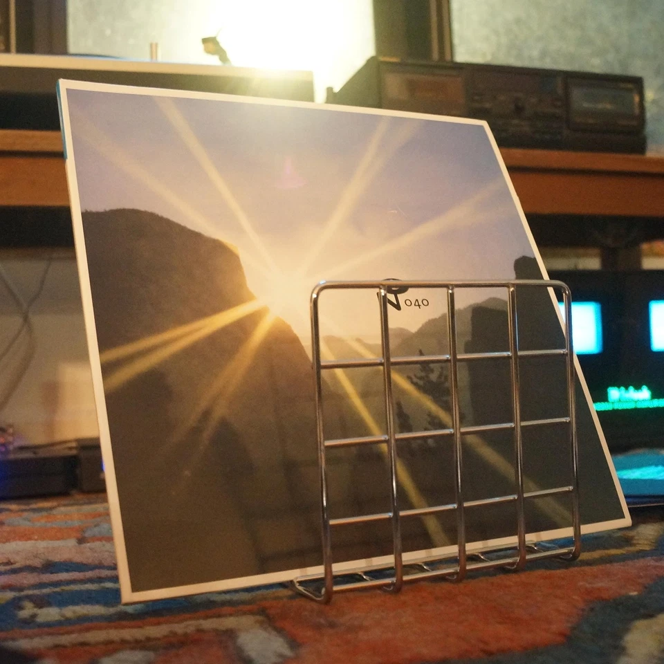 Churvy唱片和书架-镀铬存储架用于书籍、乙烯LP和Maga... — 第 4/4 张图片