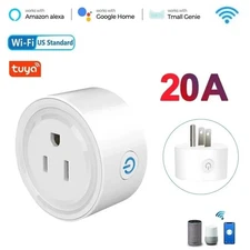Tuya WiFi Smart Plug US Standard 20/10A Smart Home WiFi Outlet Works with Alexa