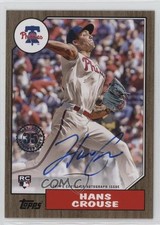 2022 Series 2 1987 Topps Baseball Gold 19/50 Hans Crouse #87BA-HC Auto 0c2