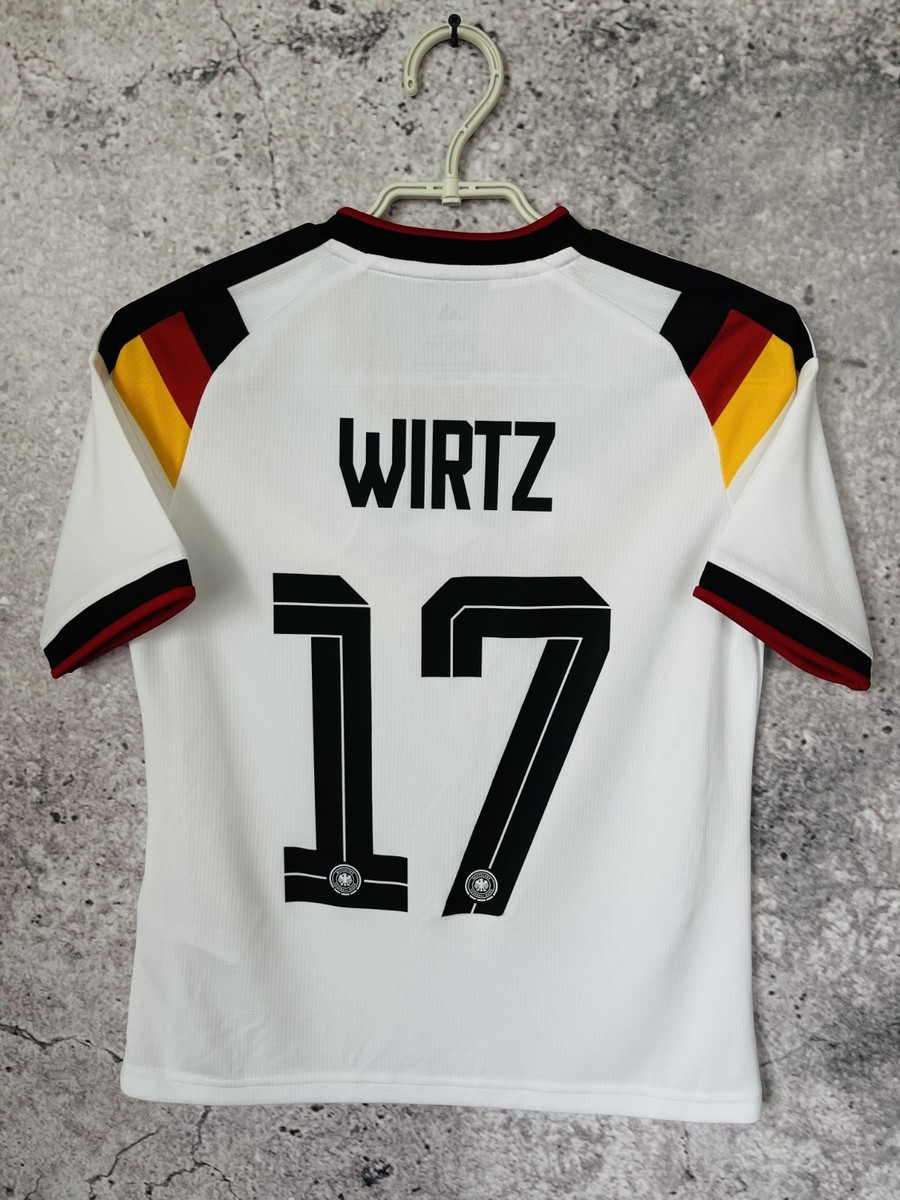 ADIDAS GERMANY TEAM JERSEY 2026 HOME SOCCER SHIRT WIRTZ #17 BOYS