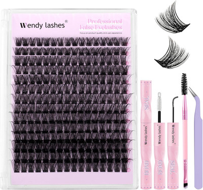 Wimperncluster Set natürliche Wimpern einzeln D-Curl Soft Cluster Lashes C3 10-