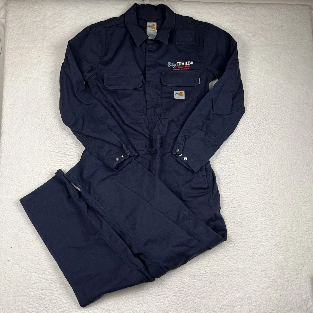 Carhartt Cotton Blue Uniform & Work Coveralls & Jumpsuits for sale