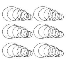 100 Pcs Rubber Cassette Belt Replacement For Recorder Repair And DVD Player