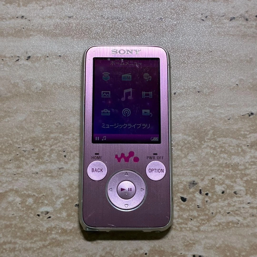 Sony Walkman NW-E062K Pink Speaker Dock Complete Box Near Mint Japan 9153