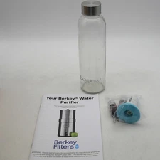 NEW Berkey Filter Prime Rite Priming Filter Kit+ 16.9 Glass Boroux Bottle w/ Lid
